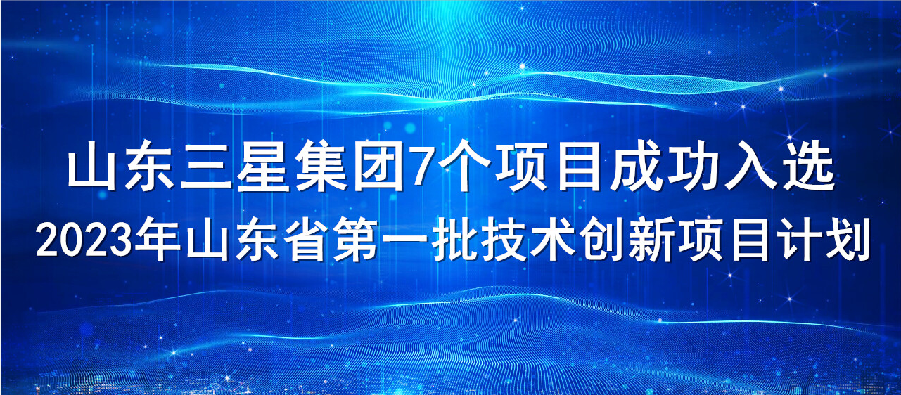 喜報(bào)！山東三星集團(tuán)7個(gè)項(xiàng)目成功入選2023年山東省第一批技術(shù)創(chuàng)新項(xiàng)目計(jì)劃