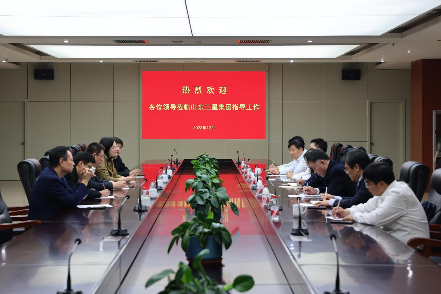 農(nóng)發(fā)行山東省分行黨委委員、副行長朱峰一行來山東三星集團調(diào)研